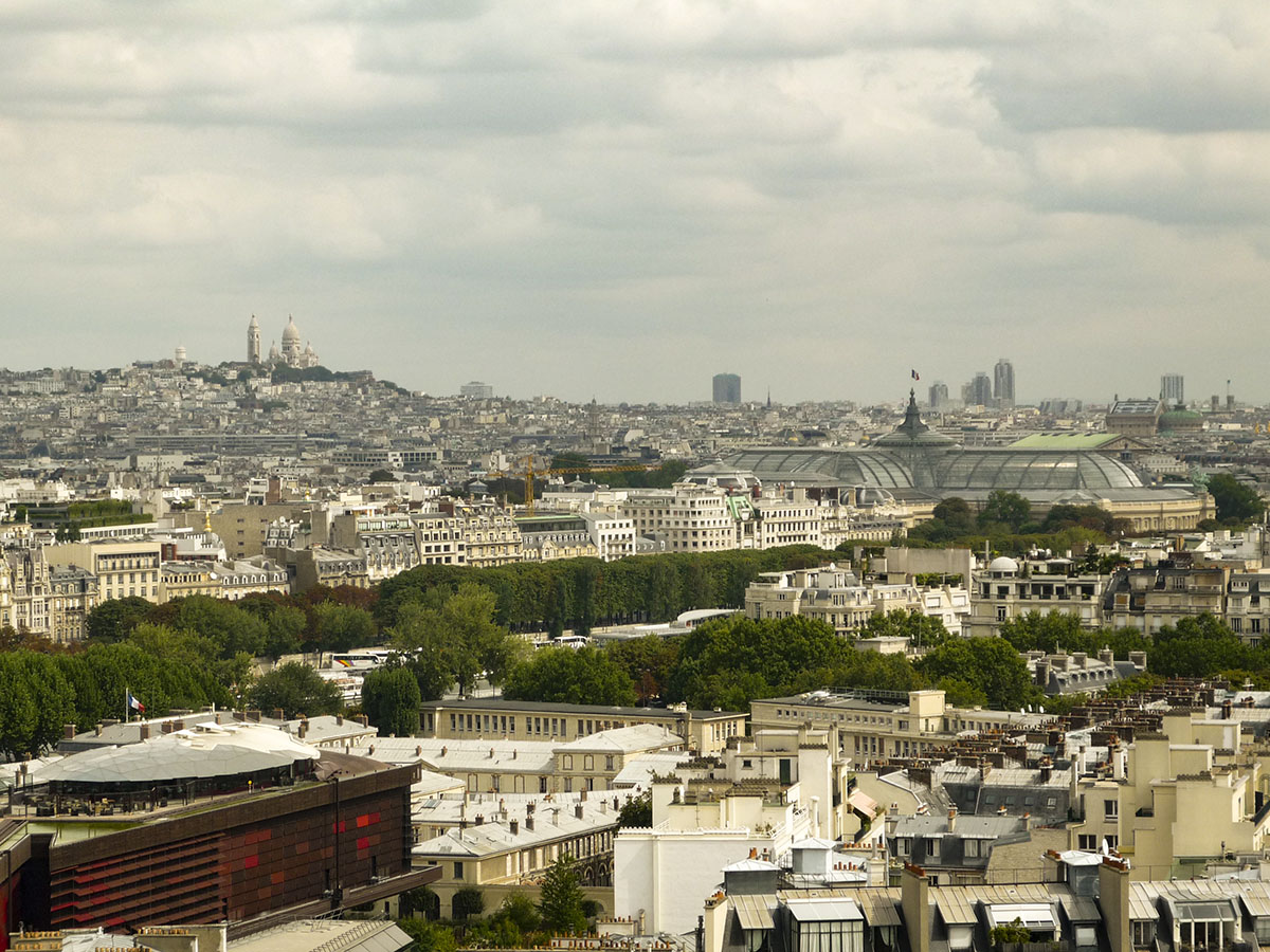 Vistas del Grand Palais desde la Torre de Montparnasse, Paris